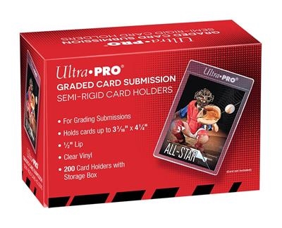 Ultra Pro - Semi Rigid 1/2" Lip Tall Sleeves (200) - Plastiklommer